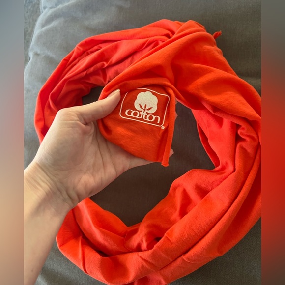 Brand new orange cotton scarf - Picture 2 of 2